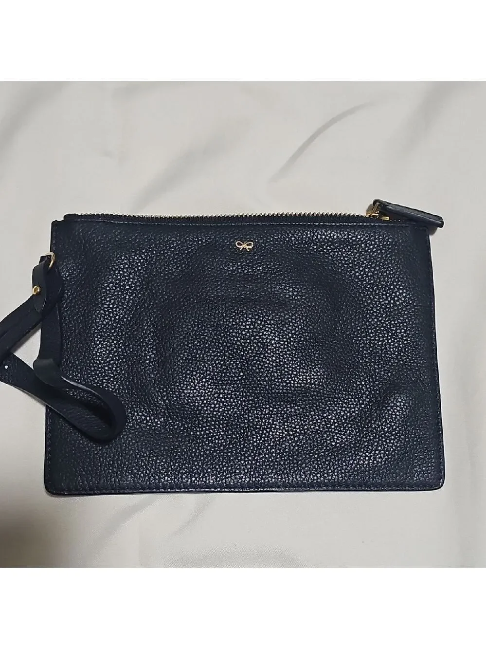 Elegant Navy Wristlet